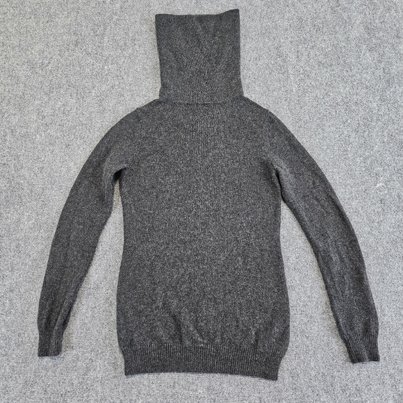 Polo Ralph Lauren Gray Turtleneck Sweater Petite S Cashmere Wool Womens $148 - Picture 3 of 11
